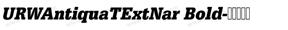 URWAntiquaTExtNar Bold字体转换